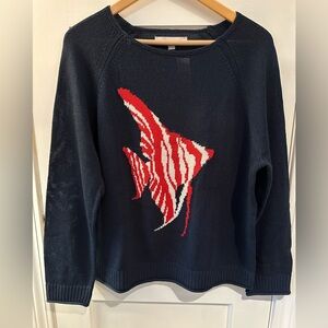 LOFT tropical fish sweater - vacation vibes! NWT